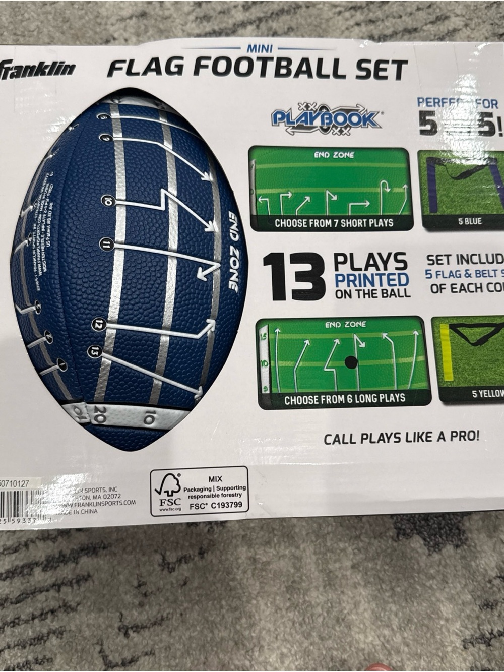Franklin Kids Mini Flag Football Set - Blue